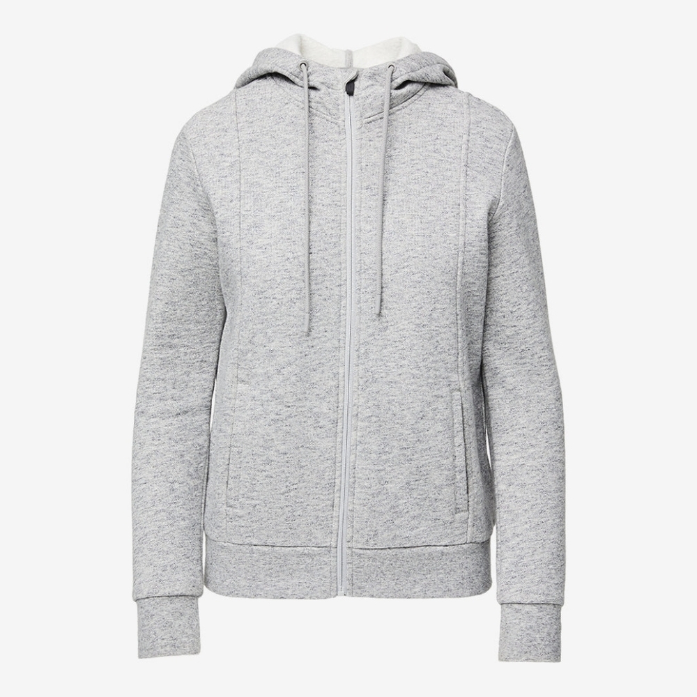 Figs On-Shift Full Zip Hoodie Heather Gray Size Small
